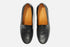 Einar loafer, black woven leather